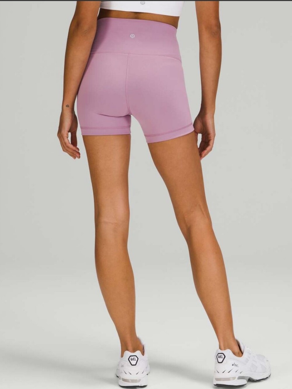 Lululemon Wunder Train High Rise Shorts Biker Jubilee Lavender